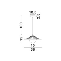 Nova Luce 9620127 Fly E27 Pendelleuchte Weiß 7