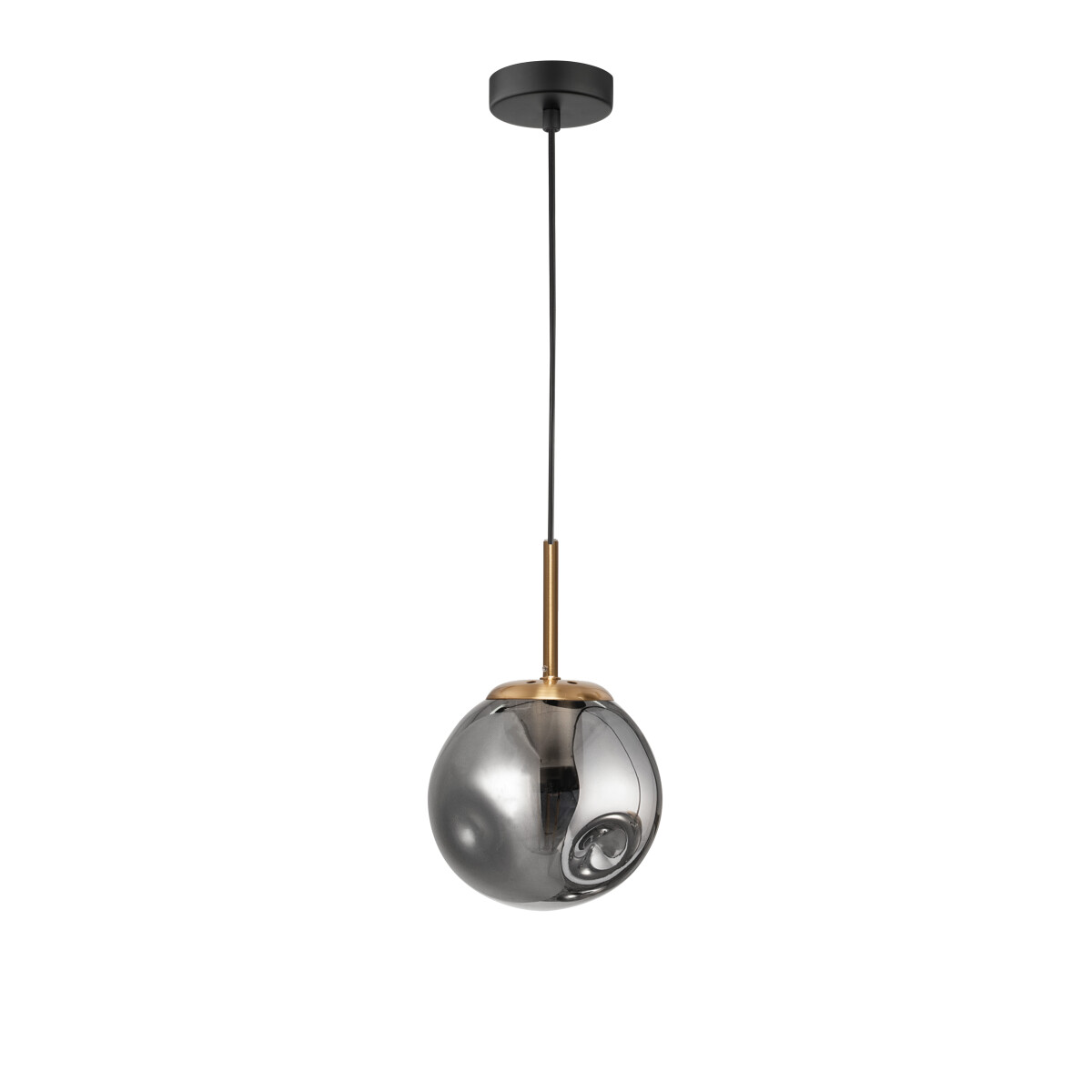 Nova Luce 9426751 Spada E27 Pendelleuchte Gold, Schwarz, Rauchiggrau