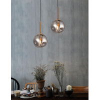 Nova Luce 9426751 Spada E27 Pendelleuchte Gold, Schwarz, Rau