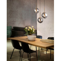 Nova Luce 9426753 Spada E27 Pendelleuchte Gold, Schwarz, Rau