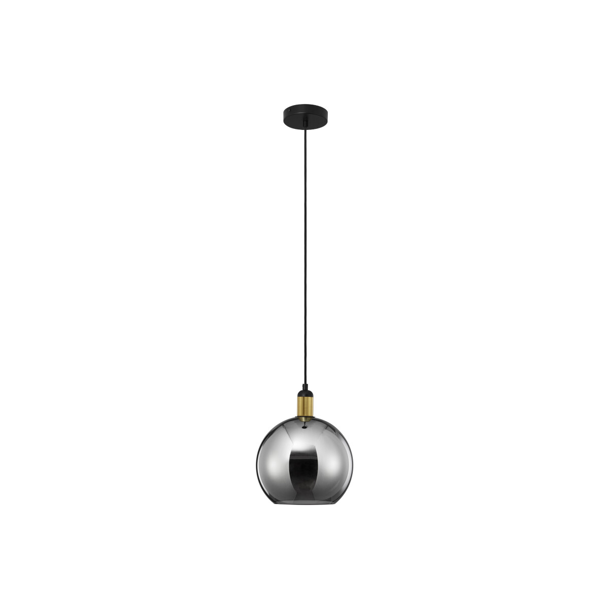 Nova Luce 9035960 Mirro E27 Pendelleuchte Gold, Schwarz, Rauchiggrau