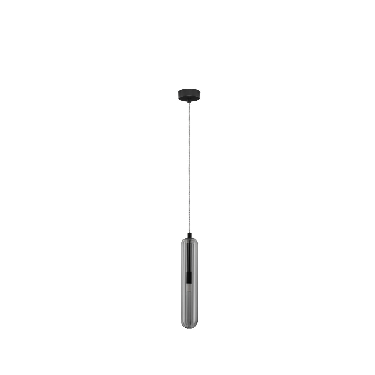 Nova Luce 9028851 Gustave G9 Pendelleuchte Schwarz, Rauchiggrau