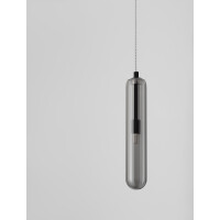 Nova Luce 9028851 Gustave G9 Pendelleuchte Schwarz, Rauchigg