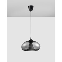Nova Luce 9726482 Savaz E27 Pendelleuchte Schwarz, Chrom 4