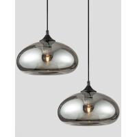 Nova Luce 9726482 Savaz E27 Pendelleuchte Schwarz, Chrom 5