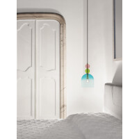 Nova Luce 9009233 Murano E14 Pendelleuchte Gold, Multifarben