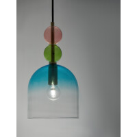 Nova Luce 9009233 Murano E14 Pendelleuchte Gold, Multifarben