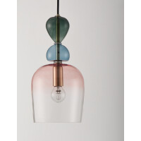 Nova Luce 9009234 Murano E14 Pendelleuchte Gold, Multifarben