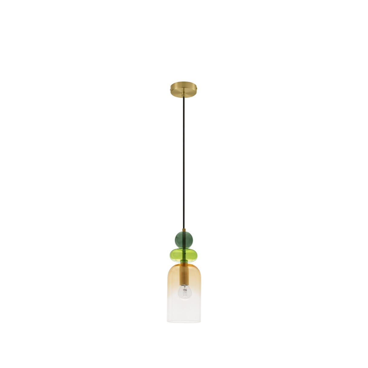 Nova Luce 9009235 Murano E14 Pendelleuchte Gold, Multifarben
