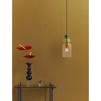 Nova Luce 9009235 Murano E14 Pendelleuchte Gold, Multifarben