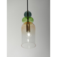 Nova Luce 9009235 Murano E14 Pendelleuchte Gold, Multifarben