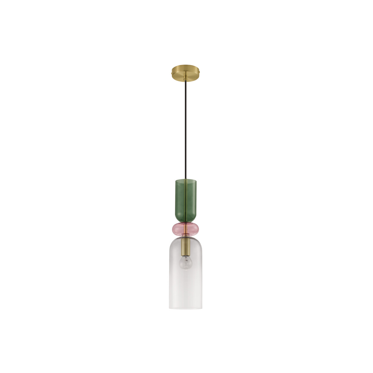 Nova Luce 9009236 Murano E14 Pendelleuchte Gold, Multifarben