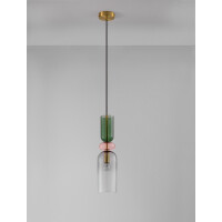 Nova Luce 9009236 Murano E14 Pendelleuchte Gold, Multifarben
