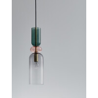 Nova Luce 9009236 Murano E14 Pendelleuchte Gold, Multifarben