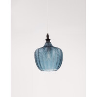 Nova Luce 9191243 Loni E27 Pendelleuchte Schwarz, Blau 4