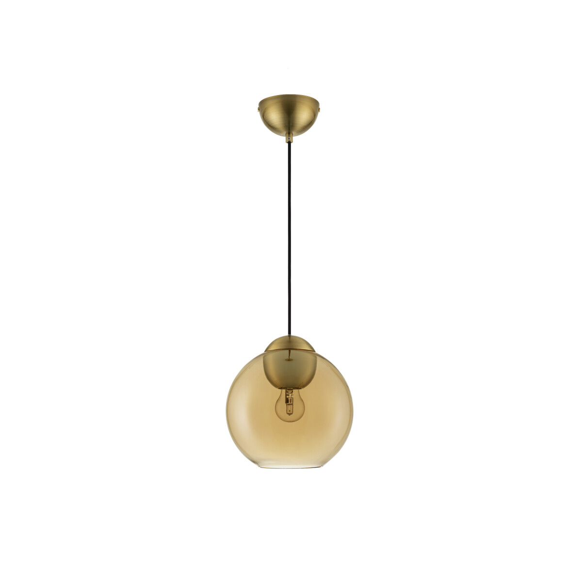 Nova Luce 9009239 Midori E27 Pendelleuchte Gold, Bernstein
