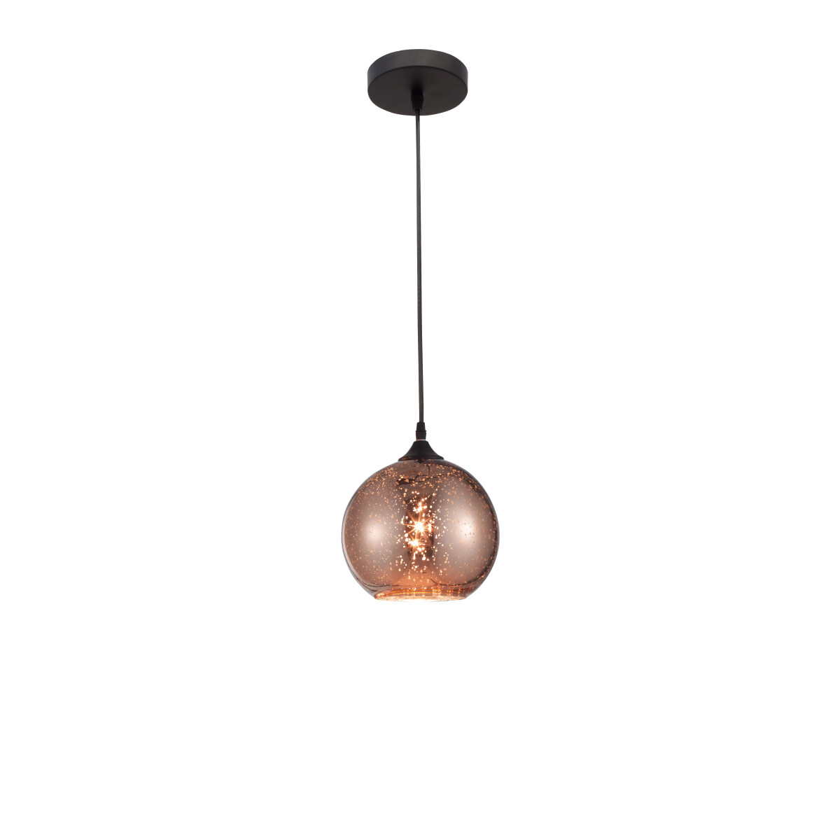Nova Luce 8142680 Blaze E27 Pendelleuchte Schwarz, Kupfer