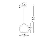 Nova Luce 8142680 Blaze E27 Pendelleuchte Schwarz, Kupfer 2