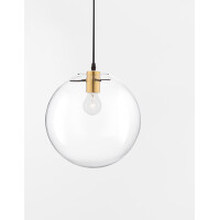 Nova Luce 9416925 Mirale E27 Pendelleuchte Schwarz, Gold, Tr