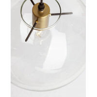 Nova Luce 9416925 Mirale E27 Pendelleuchte Schwarz, Gold, Tr