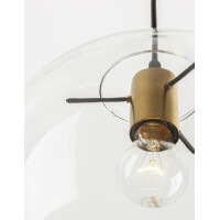 Nova Luce 9416925 Mirale E27 Pendelleuchte Schwarz, Gold, Tr