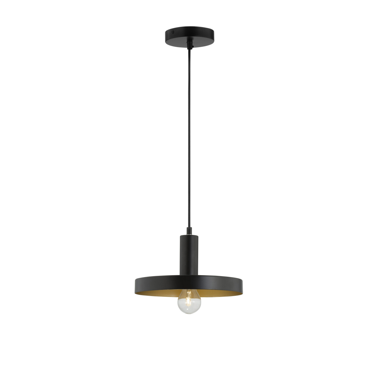 Nova Luce 9417053 Garni E27 Pendelleuchte Schwarz, Gold