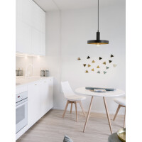Nova Luce 9417053 Garni E27 Pendelleuchte Schwarz, Gold 2