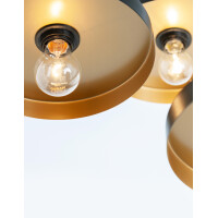 Nova Luce 9417051 Garni E27 Pendelleuchte Schwarz, Gold 5
