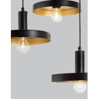 Nova Luce 9417051 Garni E27 Pendelleuchte Schwarz, Gold 6