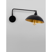 Nova Luce 9035979 Mirba E27 Wandleuchte Schwarz, Gold 3