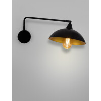 Nova Luce 9035979 Mirba E27 Wandleuchte Schwarz, Gold 4
