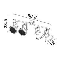 Nova Luce 9624106 Ruvi GU10 Deckenleuchte Schwarz 8
