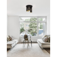Nova Luce 9555811 Zane E14 Deckenleuchte Schwarz, Gold 2