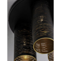 Nova Luce 9555811 Zane E14 Deckenleuchte Schwarz, Gold 6