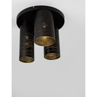 Nova Luce 9555811 Zane E14 Deckenleuchte Schwarz, Gold 7