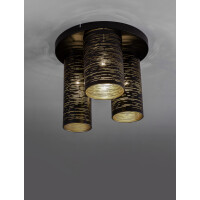 Nova Luce 9555811 Zane E14 Deckenleuchte Schwarz, Gold 8