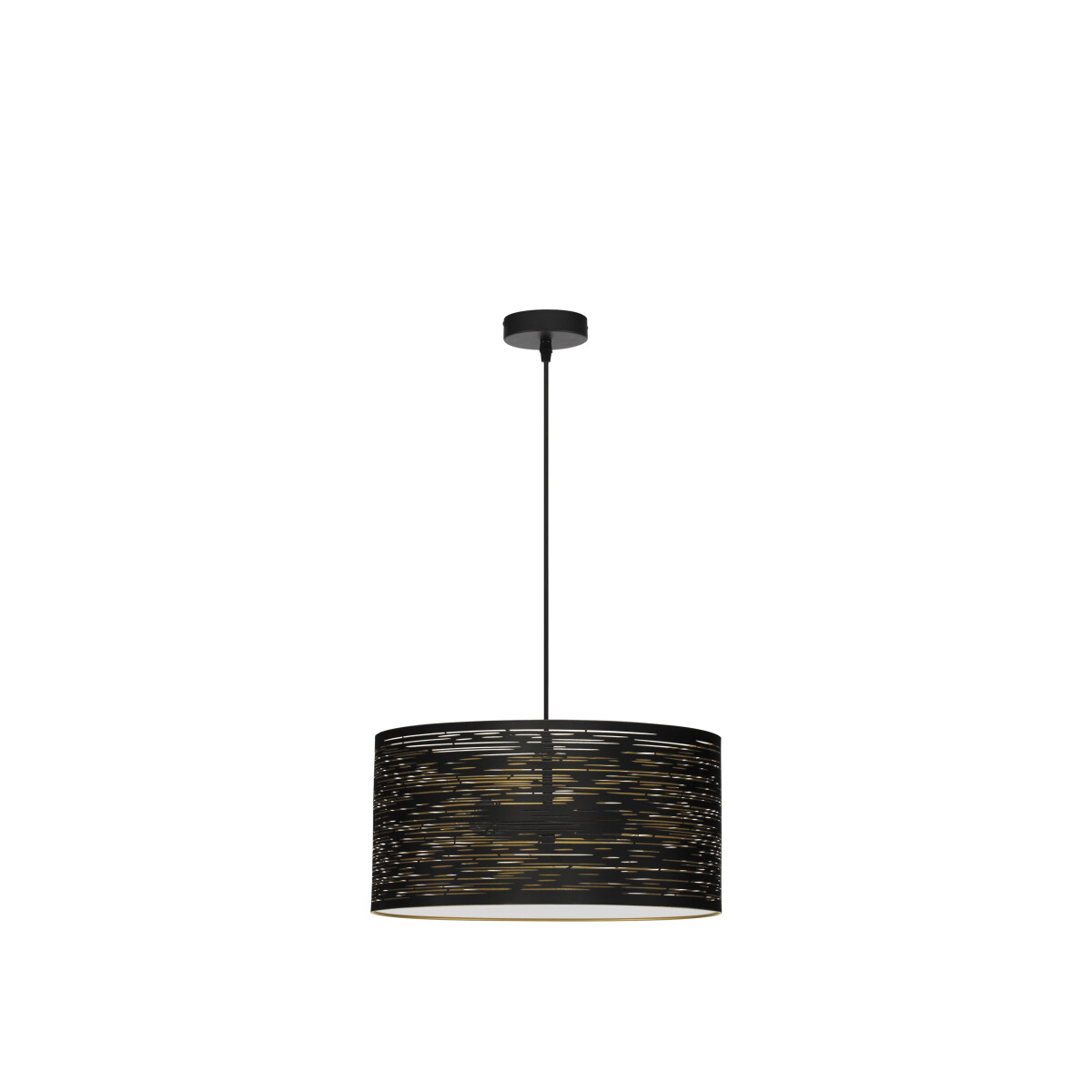 Nova Luce 9555812 Zane E27 Pendelleuchte Schwarz, Gold
