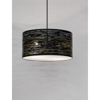 Nova Luce 9555812 Zane E27 Pendelleuchte Schwarz, Gold 8