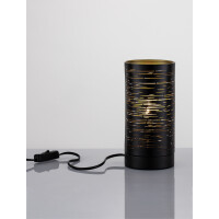 Nova Luce 9155902 Zane E14 Tischleuchte Schwarz, Gold 2