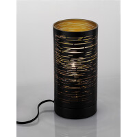 Nova Luce 9155902 Zane E14 Tischleuchte Schwarz, Gold 5