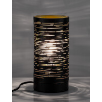 Nova Luce 9155902 Zane E14 Tischleuchte Schwarz, Gold 8