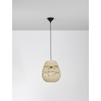 Nova Luce 9586501 Marlo E27 Pendelleuchte Beige 3