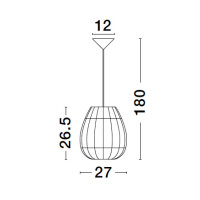 Nova Luce 9586500 Marlo E27 Pendelleuchte Beige 8