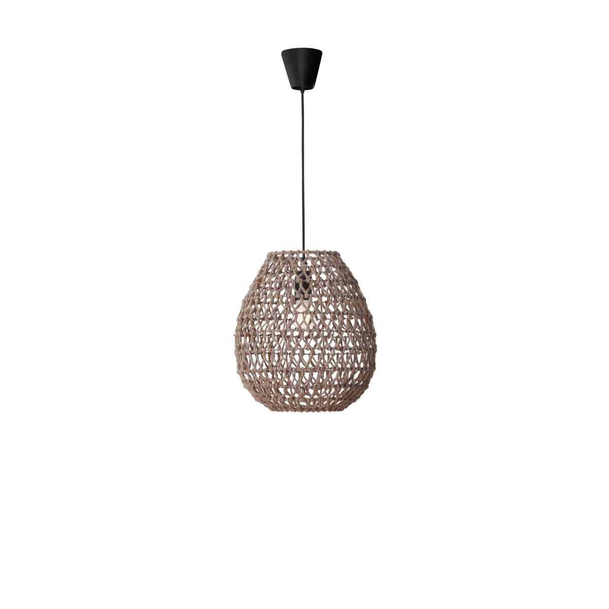 Nova Luce 9587131 Griffin E27 Pendelleuchte Mokka