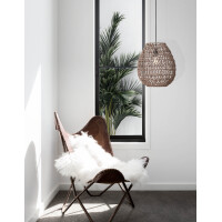 Nova Luce 9587131 Griffin E27 Pendelleuchte Mokka 2