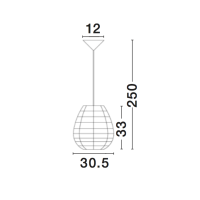 Nova Luce 9587131 Griffin E27 Pendelleuchte Mokka 3