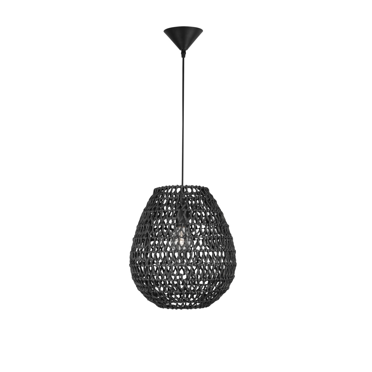 Nova Luce 9858713 Griffin E27 Pendelleuchte Schwarz
