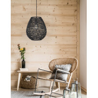 Nova Luce 9858713 Griffin E27 Pendelleuchte Schwarz 2