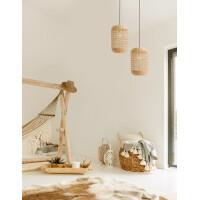 Nova Luce 9587161 Aurora E27 Pendelleuchte Beige 2