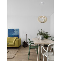 Nova Luce 9620123 Ottoline E27 Pendelleuchte Naturholz 2